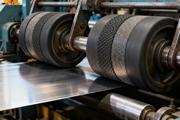 橡胶滚轮应用于金属加工行业