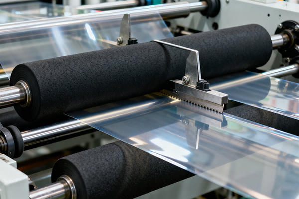 橡胶滚轮应用于薄膜加工行业